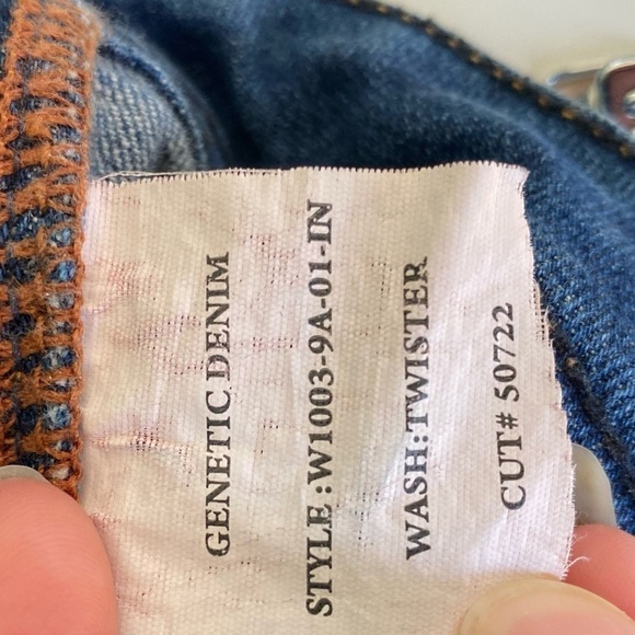 GENETIC Denim The Shane Style Distressed Denim Blue Jeans Waist Size 29 - Picture 7 of 7